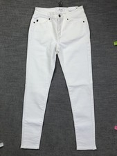 KanCan Jeans Womens 5 26 White Mid Rise Super Skinny 5 Pocket Zip Fly Denim