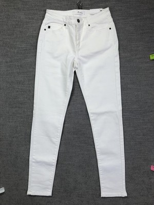 KanCan Jeans Womens 5 26 White Mid Rise Super Skinny 5 Pocket Zip Fly Denim