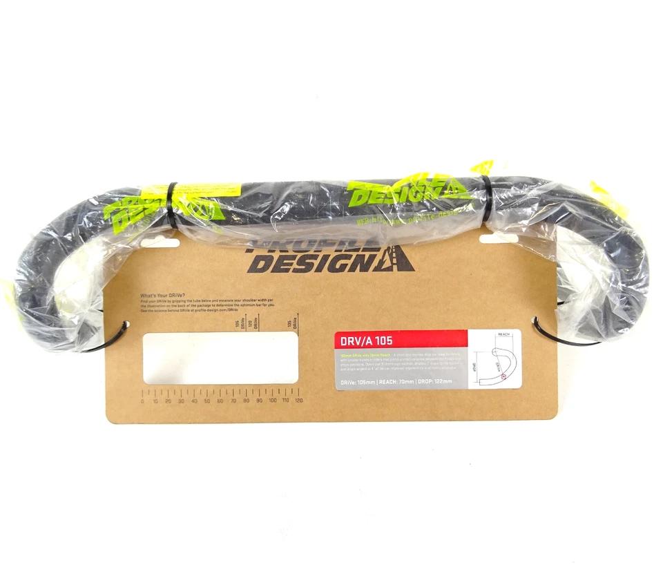 Profile Design DRV/AEROa 105 Bike Drop Handlebars 31.8mm x 400mm GN-417-G10 - Image 2 of 4