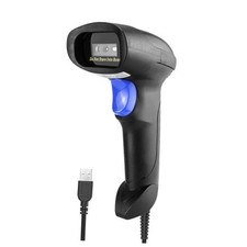 USB 1D Barcode Scanner, Handheld Wired CCD Barcode Reader Supports Screen