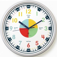 Non Ticking Analog Clock for Kids Learning to Tell Time Teaching Clock for Ki...