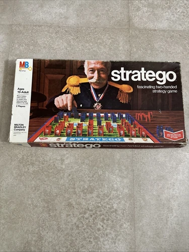 Vintage 1977 Stratego Board Game by Milton Bradley 99% Complete-Missing 1 Piece