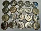 20 (20) Kennedy 40% Silver Half 50c Dollars - $10 Face, UNC. 1965-66 - Free Ship