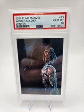 2024 Flair Marvel Winter Soldier Winter #73 PSA 10 gemas como nuevo 💎 Pop 1