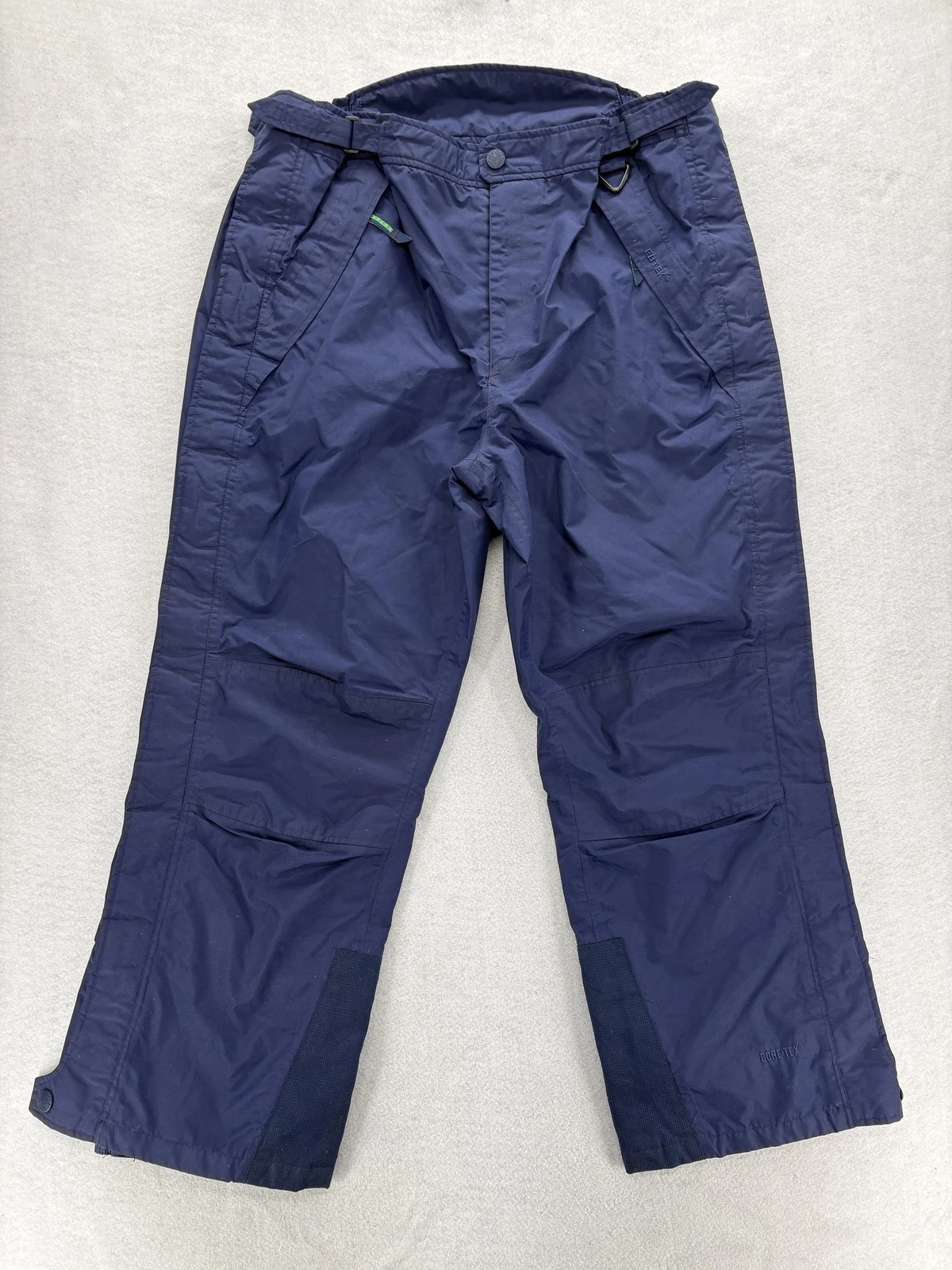 Vintage Eddie Bauer EBTEK Gore-Tex Pants Mens 2XL Blue Ski Snow Waterproof 90s