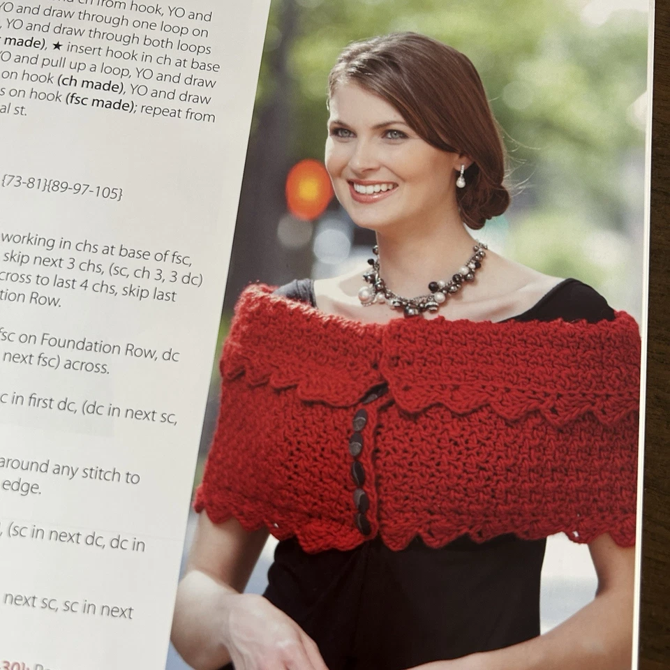 And That's A Wrap Crochet Pattern Booklet Tunic Shrug Ruana Sm - 5XL Plus Sizes - Image 3 of 4