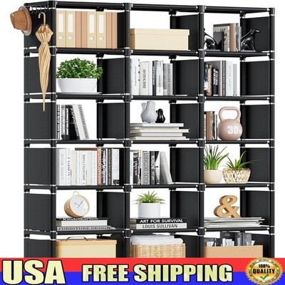 Large Modular 18 Cube Storage Shelf Easy Assemble Organizer Home Office New