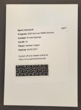 Kahleah Copper - Private Signings - Auto Redemption #19 - 2025 WNBA Donruss