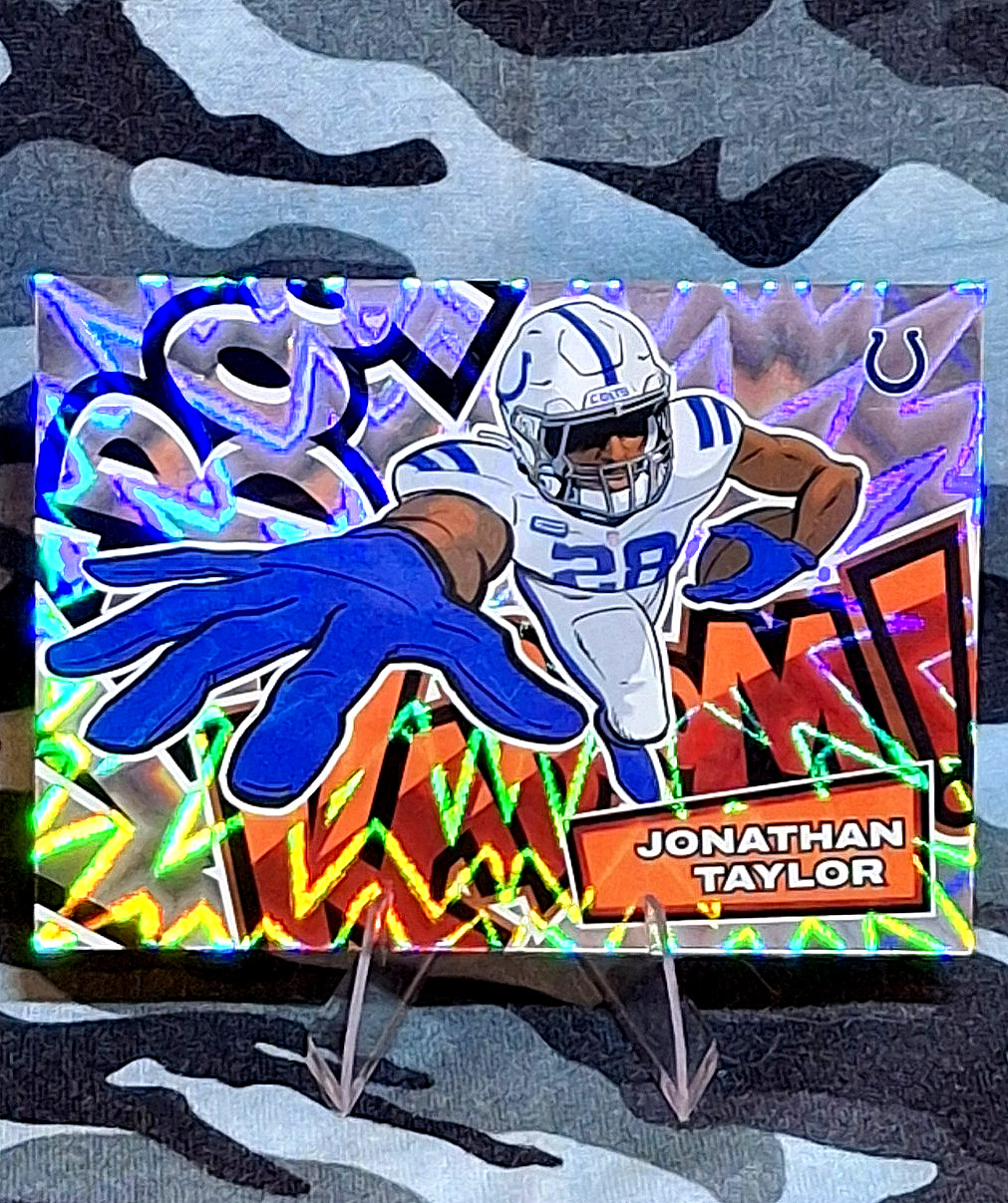 Jonathan Taylor KABOOM! 2025 Absolute Horizontal SSP Case Hit Chase Card Colts