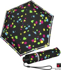 Knirps Regenschirm Kinder Taschenschirm reflektierend Rookie bunt bubble bust