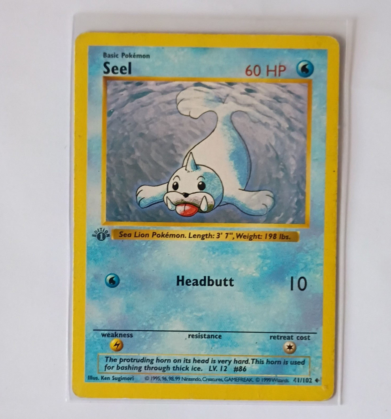 Wizards of the Coast Pokemon TCG Seel 41/102 Base Set Unlimited Common Regular