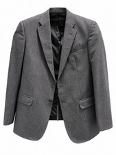 Giorgio Armani Gray Dot Pattern Wool Cashmere Blazer Jacket 54R 44R NW