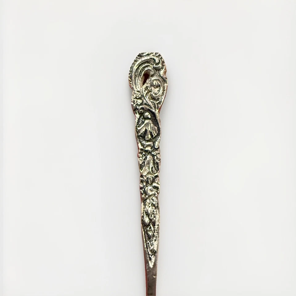 Cuchara de bayas de 1800 con marca "800" de plata maciza Foto 2 de 4