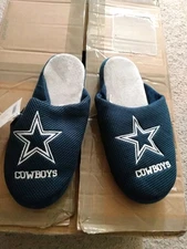 NFL Dallas Cowboys Size L  11/12 Colorblock Men's Slide Slippers Comfortable 