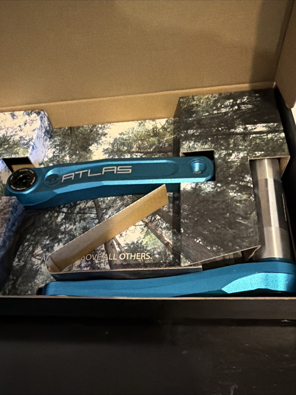 RaceFace Atlas Crankset  170mm Direct Mount RaceFace CINCH Spindle Blue MTB