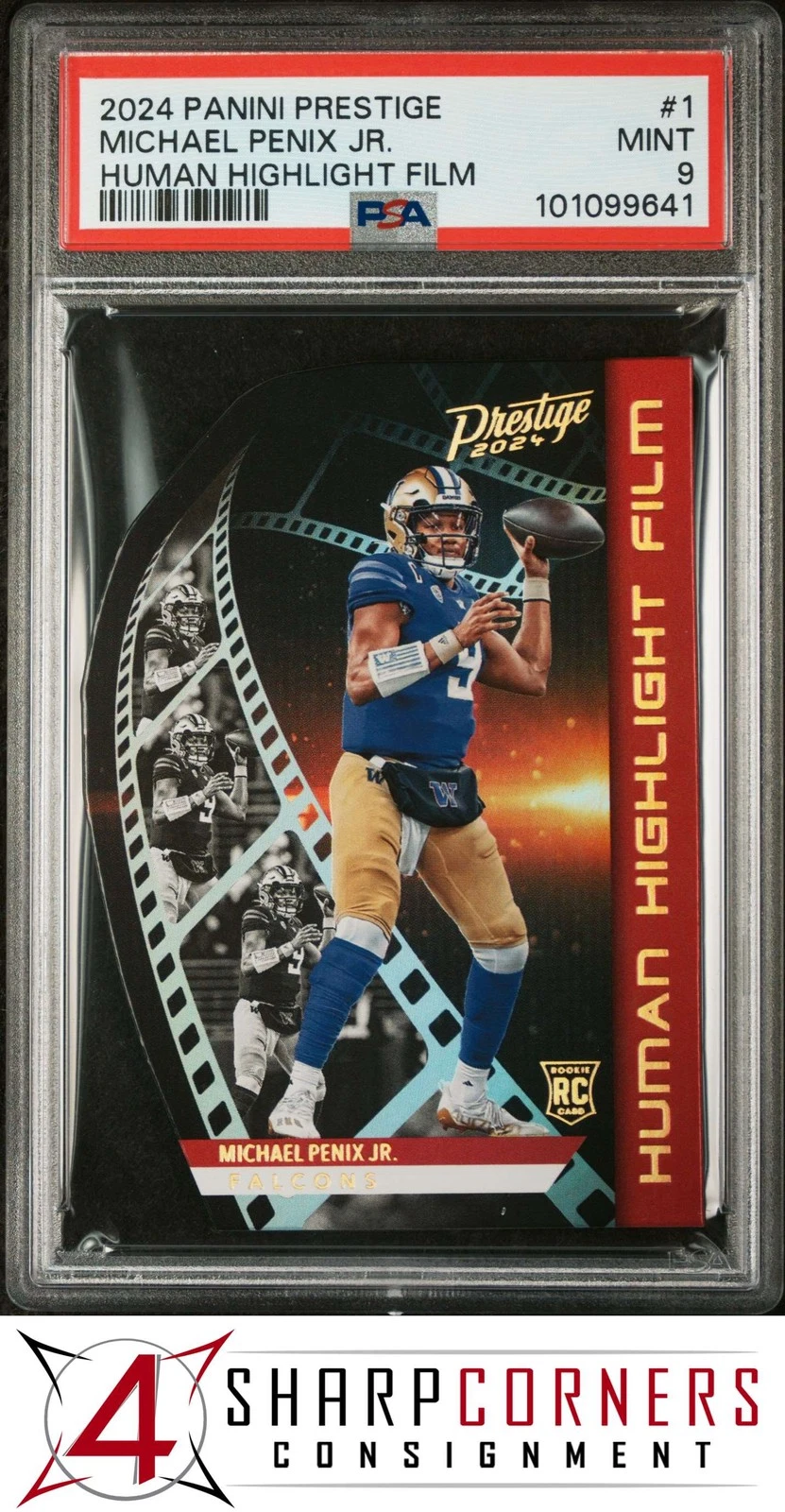 Michael Penix Panini Prestige Human Highlight Film #1 Base