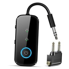 Premium Pro Bluetooth 5.4 Transmitter Receiver,Airplane Audio Black