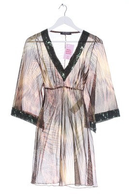 RINASCIMENTO Transparenz-Bluse Damen Bluse Gr. DE 40 creme-pink-hellgrau