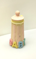 Vintage Pink Ceramic BABY Coin Piggy Bank Nursery Decor Baby Shower Gift Savings