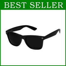 Vintage Black Sunglasses UV400 Protection Retro Shades 