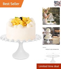 Stunning 12-Inch Porcelain Cake Stand for Weddings  Birthday Celebrations
