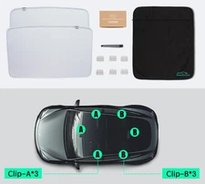 Tesla Model Y Roof Sunshade MagShade by OtriFowd – Magnetic Sunshade Kit
