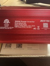 BESTEK Power Inverter DC 12V to AC 110V - 300W Car Plug Adapter Outlet with 4.8A