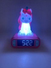 Lexibook Unicorn Digital Alarm Clock for Kids with Night Light Snooze  Sounds