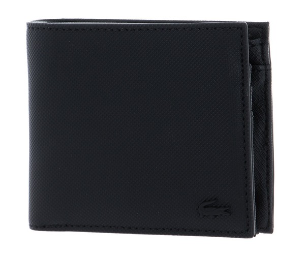 Lacoste Men's Classic Billfold Coin Wallet M GeldböRse Noir Schwarz Neu-image