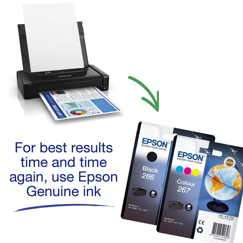 Epson WorkForce WF-110W Inkjet Mobile Printer - Image 4 of 4
