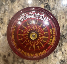 Yomega X-Brain Wing Auto-Return Yo-Yo Red Translucent Vintage 1999
