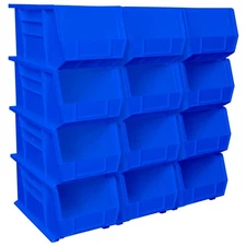 30240 AkroBins Plastic Storage Bins, Space-Saving Stackable Bins for Garage, ...