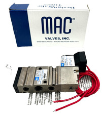 MAC Valves 411A-B0A-DU-DFFA-1CA 27996 5/2-Way Single Solenoid Piloted Valve