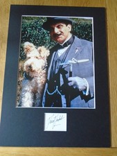 David Suchet Poirot Genuine signed authentic autograph - UACC / AFTAL
