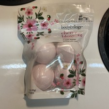Bodycology Bath Fizzies, Cherry Blossom, 4 Ct., Enriched with Vitamin E, New