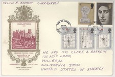 1969 Investiture Prince of Wales First Day Cover; 595-599 SCARCE Cachet FDC!