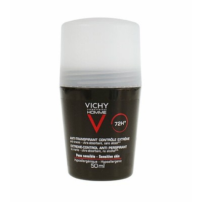 Vichy Homme Roll On Deodorant Sensitive Haut 72H