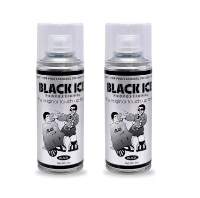 Black Ice Original Chromatone Touch Up Spray Black 4 oz (PACK OF 2) NEW LOOK!!!