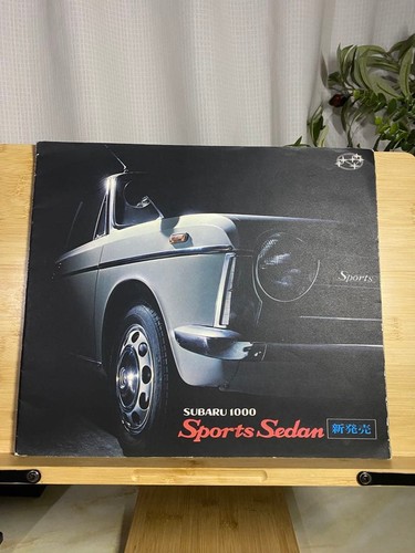Subaru 1968 Old Car Catalog Subaru 1000 Sports Sedan Vintage Manual Book