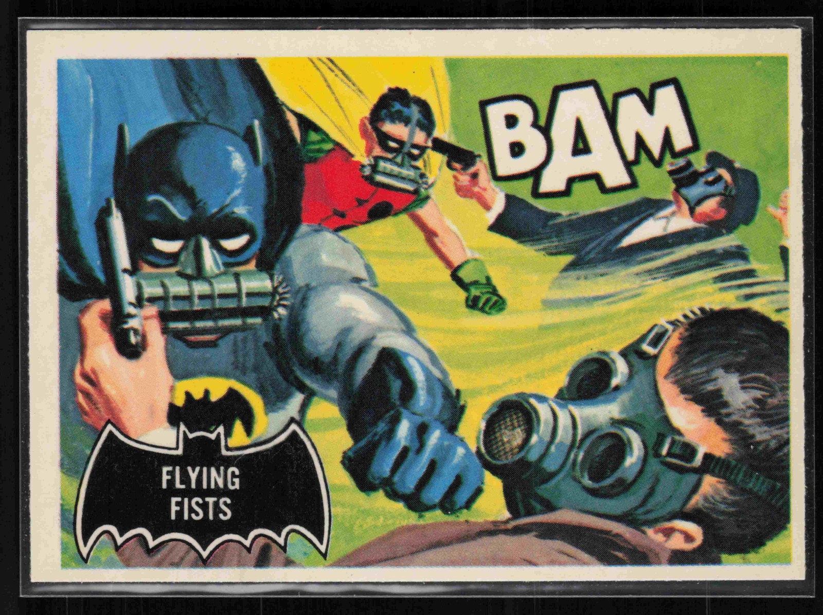 1989 Topps Batman 66' Deluxe Reissue Edition #44 Flying Fists NM