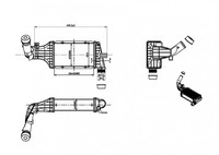 Hart LadeluftküHler LLK FüR Opel Zafira A 2.0 Dti 16V 2.2 Astra G Caravan