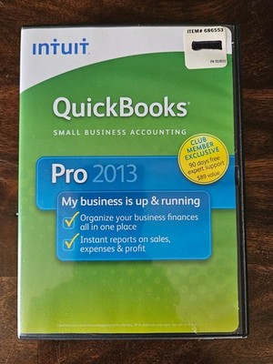 Intuit QUICKBOOKS Desktop Pro 2013 Windows = NO SUBSCRIPTION =