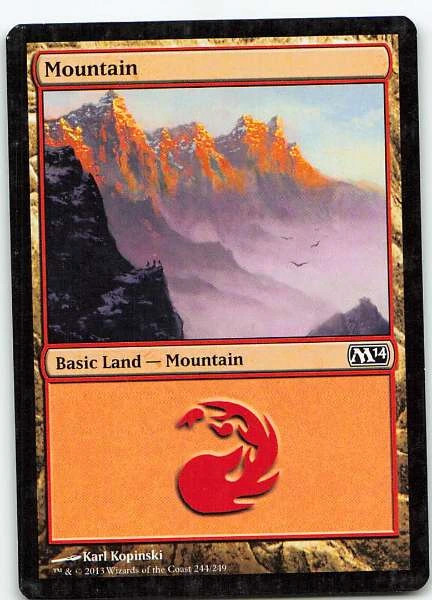 Mountain 244/249 Magic 2014 Common LP MTG