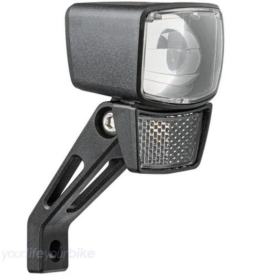 AXA NXT 30 ㏓ SCHEINWERFER 6-48V E-BIKE AKKU FRONT STRAHLER VORDERRAD LICHT LAMPE