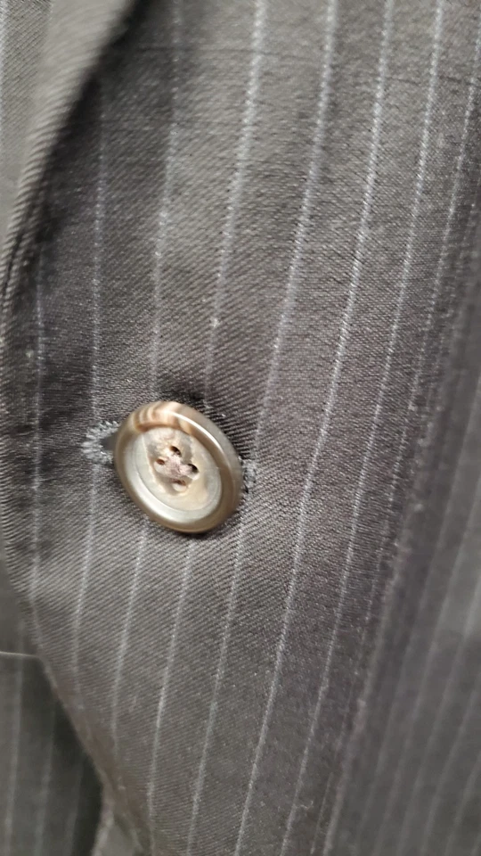 Ralph Lauren LRL Hombres 42L 36x32 Negro Blanco Rayas Calidad Traje Otoño Moderno NUEVO Foto 2 de 4