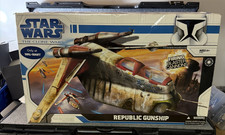 Republic Gunship 2010 STAR WARS The Clone Wars Action Figure Walmart MNR BOX DMG