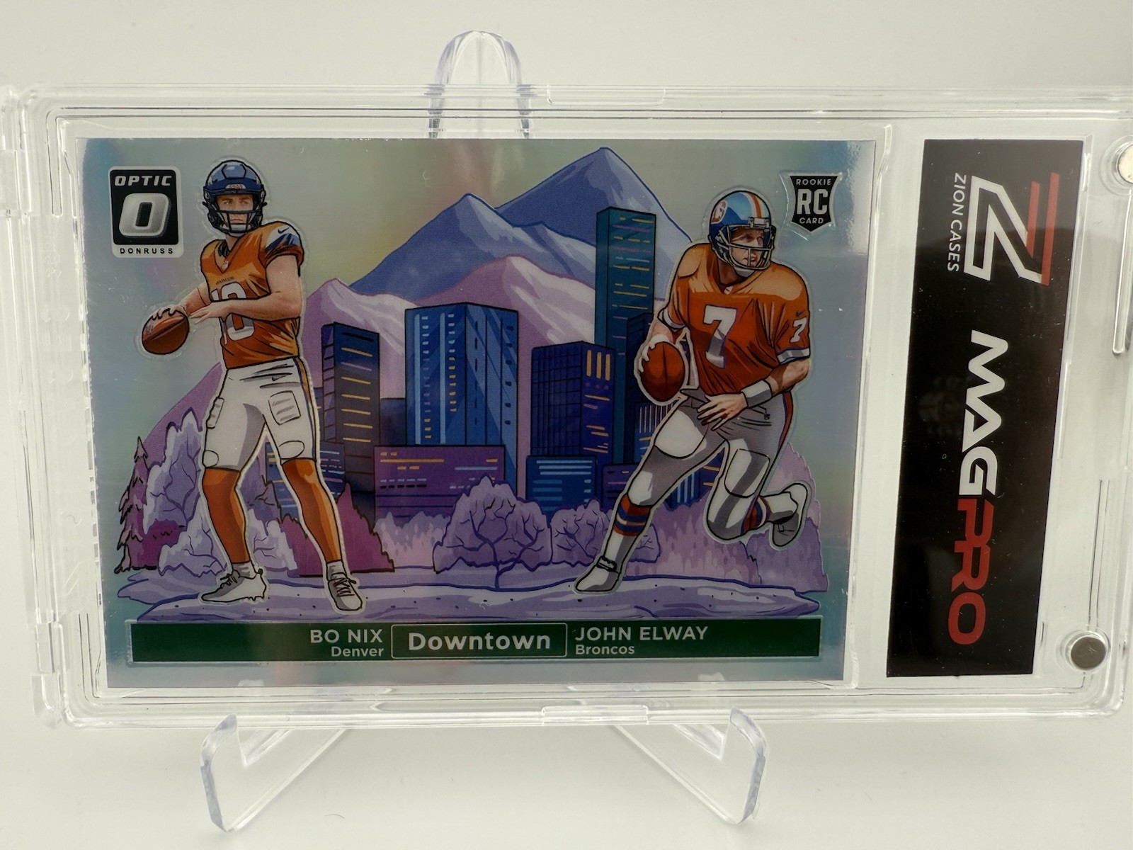 2024 Panini Donruss Optic - Downtown Duos John Elway, Bo Nix #13 (RC)