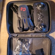 Foldable Camera Quadcopter Ready-to-Fly Drone w/ Remote Control, Case Black