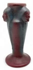 Van Briggle Pottery 3 different Native American Faces Mountain Reddish Brown