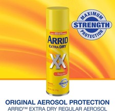Arrid Extra Dry XX Aerosol Antiperspirant Deodorant Regular, 6 oz